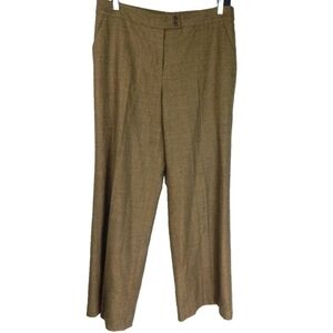 Etro Milano Brown Beige Wool Trousers